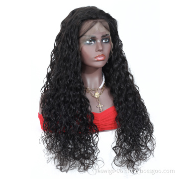 Mink Brazilian Human Glueless HD Lace Wig Unprocessed 10A Virgin Cuticle Aligned Hair 360 Full 13*6 Lace Frontal Water Wave Wig
